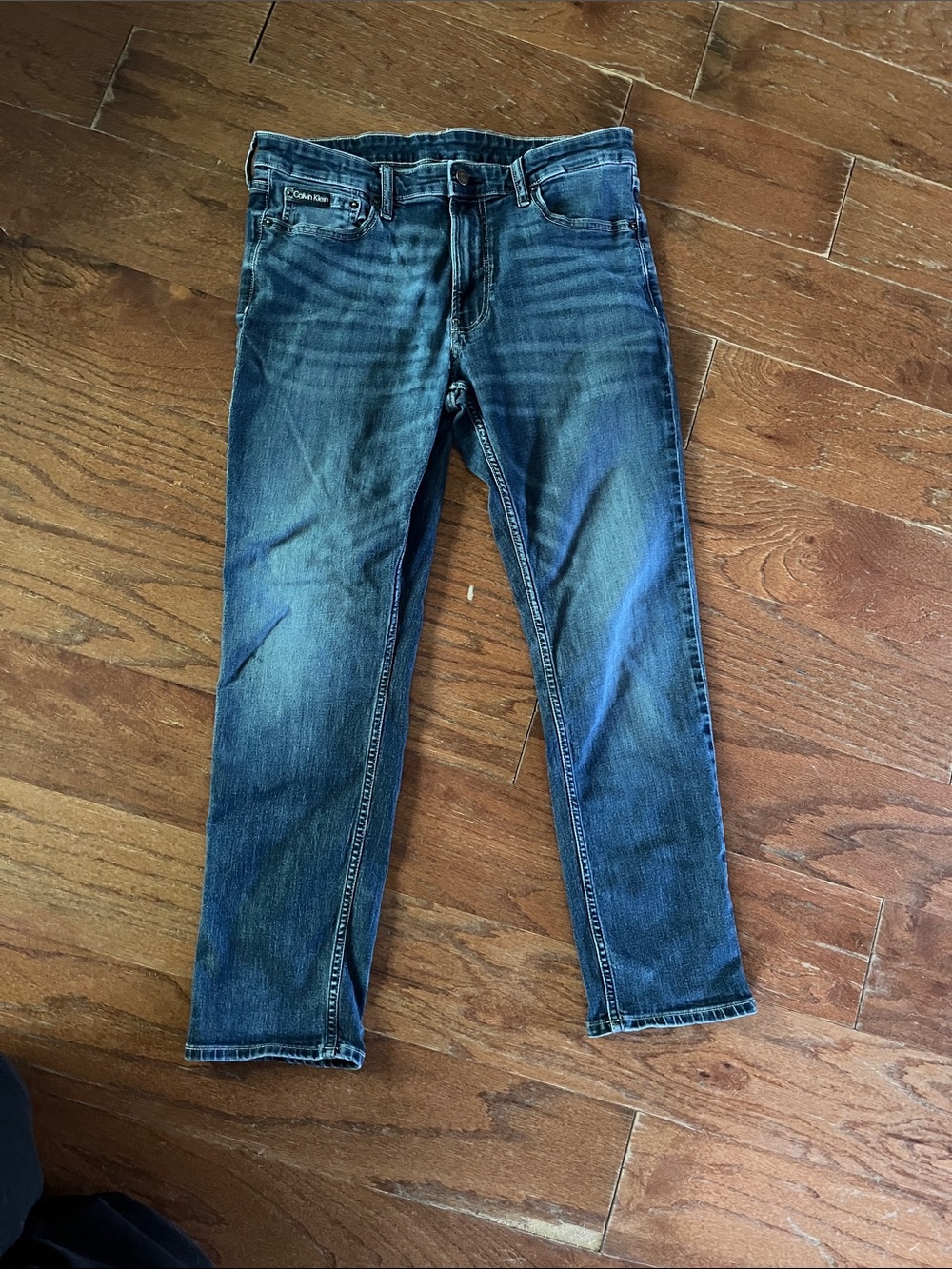 Calvin Klein Slim 34x30 Men's Blue Denim Jeans